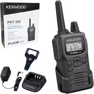 켄우드 프로톡 휴대용 UHF 양방향 라디오 2W 파워 VOX 및 프라이버시 토크 6채널 10회의 통화 알림 내구성