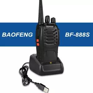 1개 바오펑 888S 무전기 무선 주파수 복사 장거리 휴대용 UHF 400-470MHz 햄 양방향 라디오