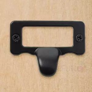 ( )가구 명찰손잡이 10p 블랙 가구이름표 서랍장정리 캐비넷손잡이 가구문고리 캐비넷네임택