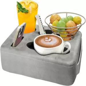 소파 침대 컵 홀더 베개 나이도잉 5홀 음료 손에 들고 온도를 유지하며 흘림을 방지하고 어디서나