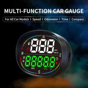 KWHUD HUD 헤드업 디스플레이 자동차 GPS 디지털 속도계 주행 거리계 시간 속도 알람 나침반 자동 게이지