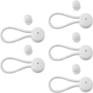 5팩 번지 쇼크 코드 커버 클립 및 레이싱 노브 조합 해양 보트 요트 트럭 트레일러 카 RV 타프 캔버스