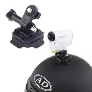 오토 바이 크 헬멧 거치대 마운트 액션캠 블랙박스 인스타360 호환 안전모 장비 방송 접착