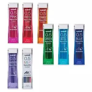 색칠용샤프심 유니 지워지는 컬러 샤프심 컬러심 0.5mm 10개 1세트