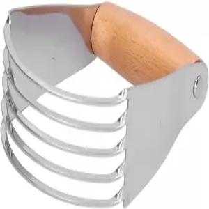 반죽 블렌더 스테인리스 스틸 페이스트리 커터 블레이드 및 버터 포함된 헤비 듀티 도우 밀가루 금속 믹서