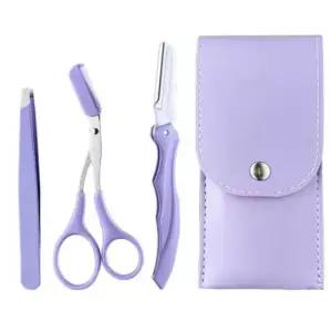 눈썹빗 남여 눈썹 정리 도구 3종 숱가위 트위저 눈썹칼 세트