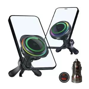 나비 NV225-MSF10Q2 Qi2 맥세이프 지원 휴대폰 차량용무선충전기 거치대