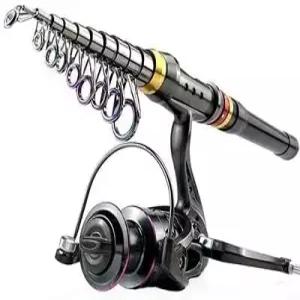 5.2 1 속도 비율의 야외 휴대용 낚싯대 바다막대 세트 바위막대와 금속 조합 여행용 탄소 섬유 키트