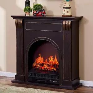 벽난로 모형 엔틱 장식품 북유럽 장작 장식 거실 벽장식