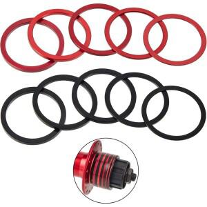 자전거 카세트 스페이서 밑면 브래킷 7-11 속도 와셔 양극 처리 된 알루미늄 스틸 플라이휠 허브 1-3.0