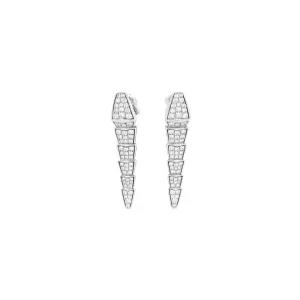 [엘러브] 새상품 불가리 세르펜티 바이퍼 이어링 18K 화이트골드 풀파베 다이아몬드 6ET0625