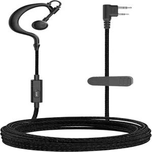 마이크 오리지널 FPCN30A 양방향 라디오 교체 이어피스 빅 PTT 버튼 싱글 와이어 소프트 이어 훅 무전기