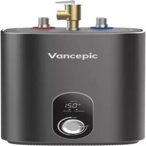 2세대 밴스픽 2.5갤런 전기 미니 탱크 온수기 120V 1440W 순간 온수 빠르고 간편한 설치 컴팩트 언더싱크