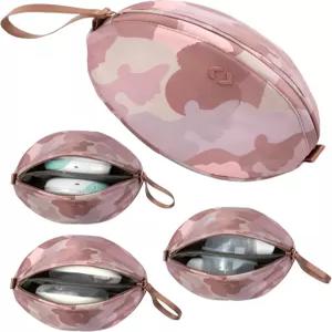 웨어러블 유방 펌프 가방 - 엘비 윌로우 맘코지 및 기타 모든 제품에 적합 손목 스트랩이 있는 베이지 소형