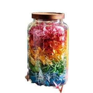 학종이보관병 투명화병 종이학유리병 종이학 작은 선물