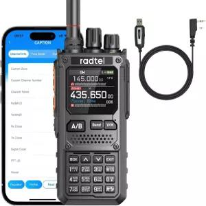 래드텔 RT-920 무전기 장거리 8W 양방향 라디오 SW MW LW CB 27MHz 수신기 GMRS 블루투스 프로그래밍 가능