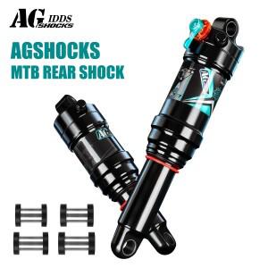 AGSHOCKS MTB 리어 호환 쇼크 자전거 다운힐 에어 165/190/210mm 리바운드 댐핑 조절 가능 서스펜션 듀얼