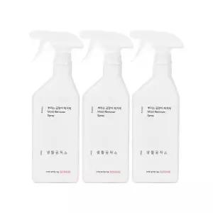 생활공작소 딥클린 주방 스프레이 곰팡이 곰팡이 뿌리는 욕실 제거제 화장실 제거 750ml 3개