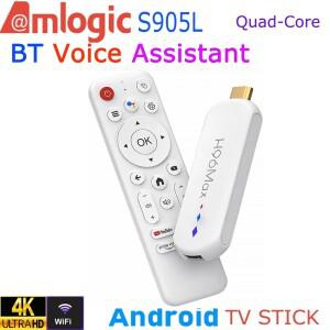 안드로이드 TV 스틱 Amlogic S905L 쿼드 코어 4K 비디오 WiFi BT 음성 어시스턴트 리모컨 미디어 플레이어