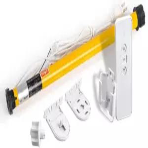 WiFi 스마트 블라인드 모터 110V/120V 유선 롤러 그늘막 1.5인치/38mm 튜브 앱 음성 및 RF 제어 기능 허브