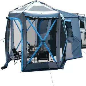 조이투투스 듀얼유즈 팝업 캠핑용 SUV 텐트 10x10.5피트 빅스페이스 2룸 카텐트 가족 테일게이트 5면