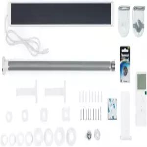 프로그레시브 오토메이션 전기 롤러 그늘막 모터 교체 개조 키트 - 리모컨 및 음성 제어 기능이 있는 실내