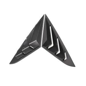 2019-2023년 히우드나이 라페스타용 에랄옵텐 2PCS 리어 윈도우 쿼터 루버 커버 외부 측면 통풍구 셔터 트림 스쿱 액세서리 매트 블랙