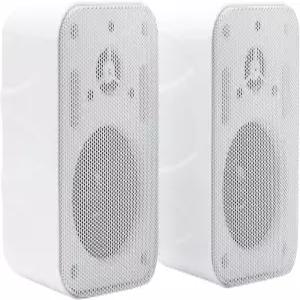 디인폴 3.5인치 야외 스피커 유선 방수 벽걸이 파티오 풀사이드 차고 페어링 흰색에 이상적입니다