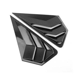 포드 몬데오 퓨전 세단 2022년형 2023년형 자동차 리어 윈도우 쿼터 루버 커버 외부 측면 통풍구 셔터 트림 액세서리 카본 룩 용 ERALOPTEN 2PCS