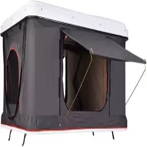 SUV 여행용 하드 쉘 텐트 루프 팝업 설치 넓은 공간 사다리 및 방수 오버랜드 탑 사용하는 2-3인용