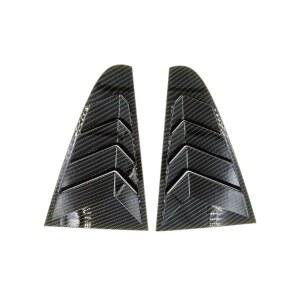 폭스바겐 CC 2010-2018 자동차 리어 윈도우 쿼터 루버 커버 외부 측면 통풍구 셔터 트림 스쿱 액세서리 카본 룩 용 2PCS