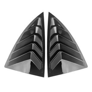 FUZIDDN 리어 사이드 윈도우 루버 커버 - Model Y 2017- 리어 사이드 윈도우 셔터 커버 루버 스포츠 스타일의 멋진 외관 장식 핏 글로스 블랙 의 대체품