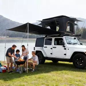 ABS 하드쉘 루프탑 텐트 겨울 단열재 포함 2-3인용 대형 공간 방수 눈물방울 자동차 SUV MPV 캠핑용