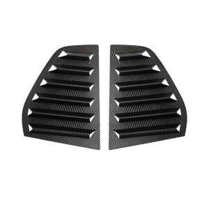 폭스바겐 골프 5 MK5 2003-2010 자동차 리어 윈도우 사이드 벤트 셔터 루버 커버 트림 외장 액세서리 바디 키트 카본 룩 와 호환되는 DYXN