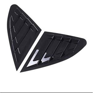 말리부 2016- 사이드 셔터 커버 트림 스티커 통풍구 스쿱 ABS 자동차 외장 액세서리 A 와 호환되는 자동차 리어 윈도우 루버