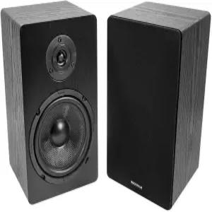 Rockville Pair RockShelf 68B V2 400W 블랙 6.5인치 가정용 책장 스피커 8옴 케블라 우퍼스 실크 돔