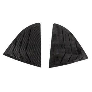 현대 IX25용 QTZXCVMNA - ABS 플라스틱 창문 쿼터 루버 스쿱 커버 측면 통풍구 셔터 트림 외부 접착 액세서리 카본 룩