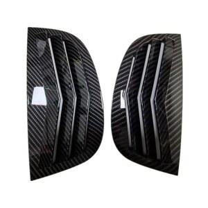 푸조 208 2018 2019 2019 자동차 리어 윈도우 루버 셔터 커버 외부 측면 통풍구 트림 스티커 스쿱에 호환됩니다