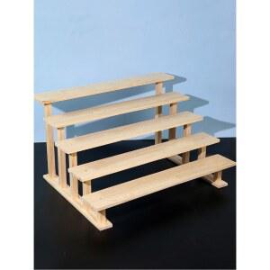 원목 전시대 테이블 수납 모형 완구 박스 인형 녹색 블라인드 계단 선반 피규어 식물 다육화