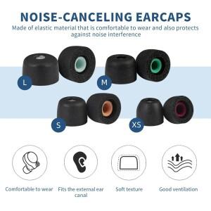 OKCSC XM5 이어폰형 소음 차단 귀마개 감소 스폰지 이어 캡 소니호환 호환호환 WF-1000XM5/WF-1000XM4용 피