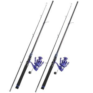 소가일랑 스피닝 & 스핀캐스트 낚싯대 릴 콤보, 2피스 중극과 강력한 부드러운 민물용