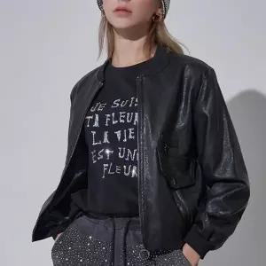 [르니앤맥코이] 세이브존05 페이크 레더 집업 시보리 블루종 점퍼 MM04JP001 (S47735237)