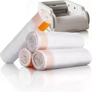 자동 쓰레기통 드로스트링 고양이 로봇 가방 4롤 22.4 x 12.6 을 위한 Aculya Life 60 카운트 라이너