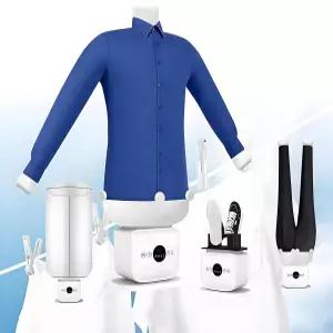 업그레이드된 자동 다리미 다림질 기계 3.0 핸즈프리 8분 빠른 건조 셔츠 및 바지용 모든 원단에 부드럽게