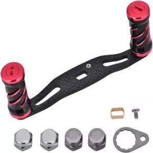 미끼캐스터 핸들 경량 내구성을 위한 탄소 섬유 프레임 낚시 릴 손잡이 길이 3.75인치 배스 담수 염수 도구