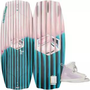 리퀴드 포스 2026 여성용 엔젤 웨이크보드 플러시 바인딩 패키지 포함