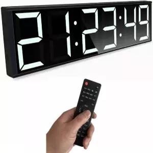 Cynobato 26인치 대형 디지털 월 시계 홈 헬스장 인터벌 운동 타이머 세컨즈 카운트다운/업 스톱워치 8알람