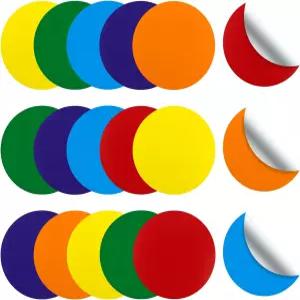 교실 테이블을 위한 드라이 이레이즈 서클 스팟 내일 36개 접착 바닥 점 표시 스티커 6인치 교사용 컬러