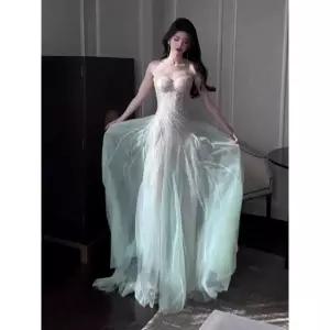 인어공주 크리스탈 드레스 그라데이션 파티 라이트