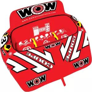 와우 스포츠 쿠페 콕핏 견인 튜브 - 1-3인용 510파운드 수용 인원 보트 타기 청소년 및